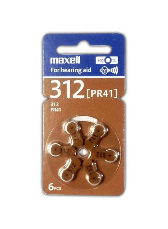 Hearing Aid Batteries Size Maxell 312