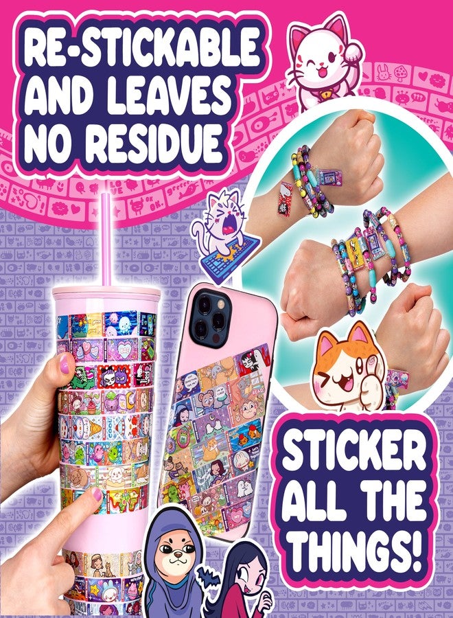 Sky Castle حزمة جمع رولز متعددة من STICKI | الملصقات القابلة للارتداء والمشاركة الأصلية | تشمل 150 ملصق صغير | أكثر من 1000 تصميم ملصق لاكتشافه وجمعه! (السلسلة 2) - Image 5