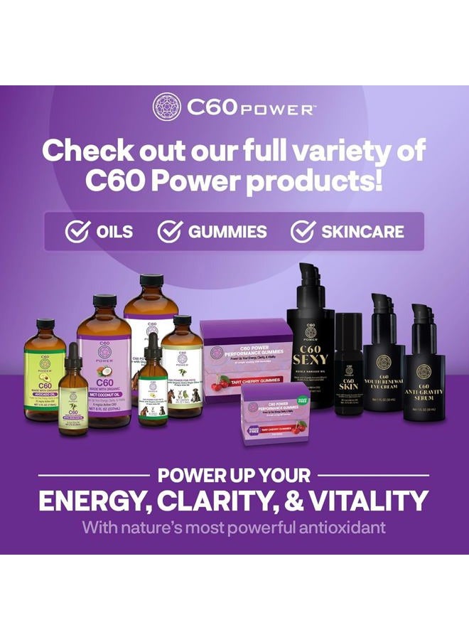 C60 Purple Power C60 Power - MCT 2-oz.- Organic MCT Coconut Oil, 2 Fl Oz, 99.99% Pure Carbon Fullerenes, Lift Oxidative Burden, Optimize Mitochondrial Function - Image 5