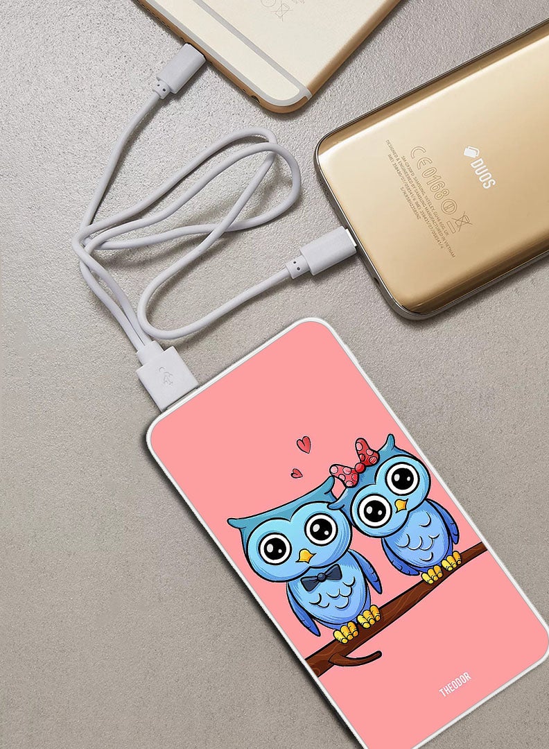 Theodor بنك طاقة فائق السرعة بسعة 10,000 مللي أمبير، صغير الحجم مع شحن سريع وتوصيل الطاقة، شاحن محمول لهواتف آيفون وأندرويد للطيور المحبة - Image 2