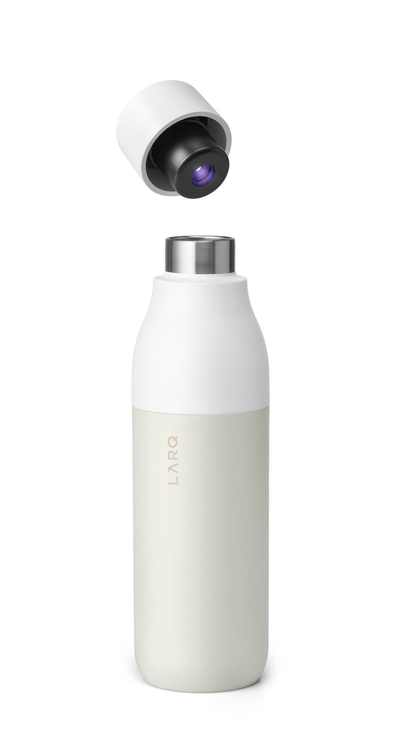 LARQ Bottle PureVis 25 oz - Self-Cleaning and Insulated Stainless Steel Water Bottle with UV Water Purifier and Award-winning Design | Reusable & Travel Friendly, Obsidian Black - Image 4