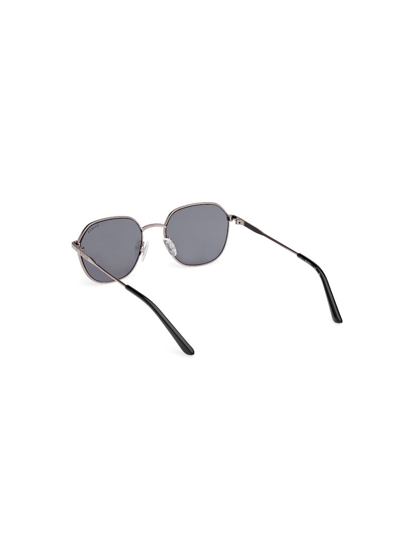 GUESS FULL RIM TEEN GIRL ASYMMETRICAL GREY METAL SUNGLASSES - Image 3