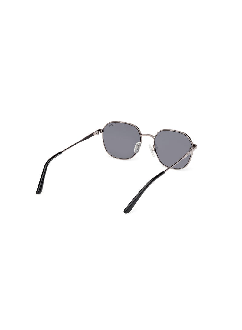 GUESS FULL RIM TEEN GIRL ASYMMETRICAL GREY METAL SUNGLASSES - Image 5