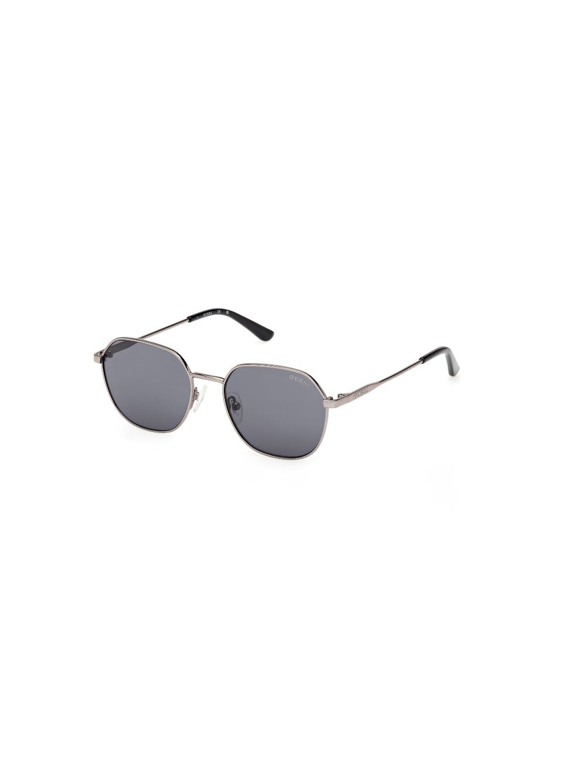 GUESS FULL RIM TEEN GIRL ASYMMETRICAL GREY METAL SUNGLASSES - Image 1