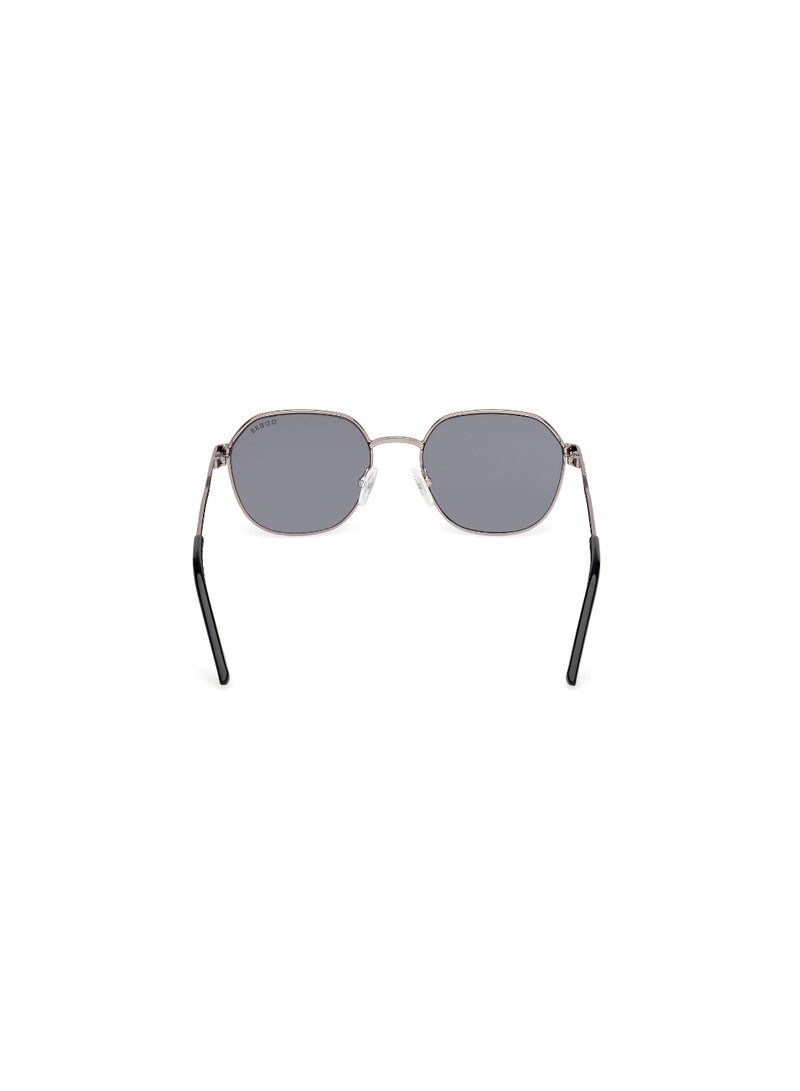 GUESS FULL RIM TEEN GIRL ASYMMETRICAL GREY METAL SUNGLASSES - Image 4