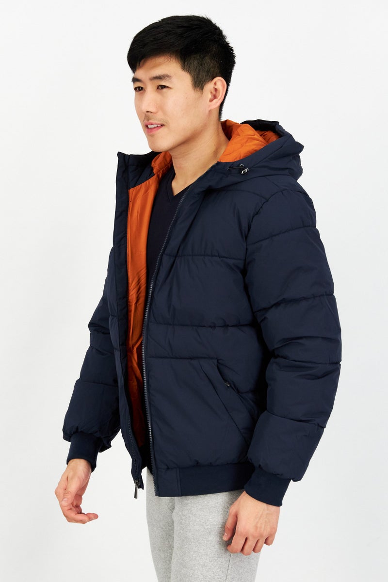 Rainforest سترات بافر بسيطة للرجال، زرقاء داكنة - Image 3