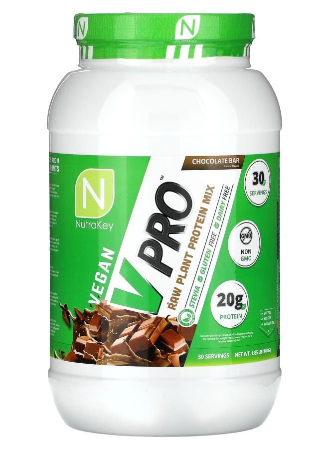 V Pro Raw Plant Protein Mix Chocolate Bar 1.85 lb (840 g)