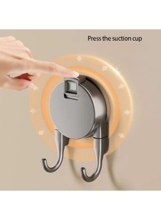 3Pcs Black Suction Cup Hooks Strong Vacuum Storage No Drill Installation Kitchen Bathroom - Image 3