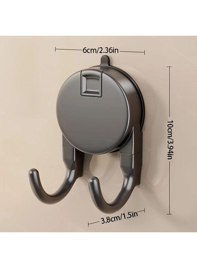 3Pcs Black Suction Cup Hooks Strong Vacuum Storage No Drill Installation Kitchen Bathroom - Image 4