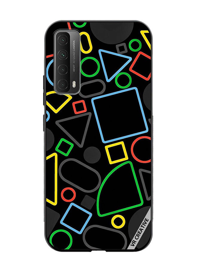 VR CREATIVE Protective Case Cover For Huawei Y7a Minimal Pattern Design Multicolour - Image 1