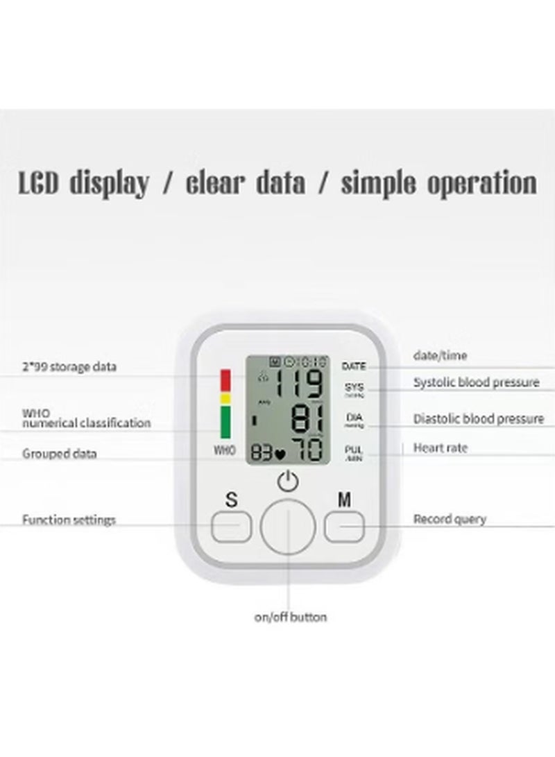كيمايا جهاز قياس ضغط الدم الذكي الأوتوماتيكي، مع بث صوتي وقراءة سهلة، جهاز مثالي للعناية الصحية المنزلية - Image 2