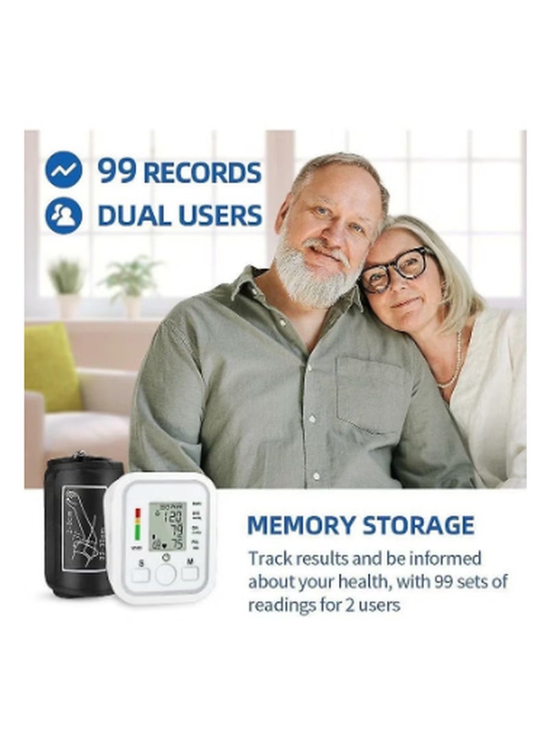 كيمايا جهاز قياس ضغط الدم الذكي الأوتوماتيكي، مع بث صوتي وقراءة سهلة، جهاز مثالي للعناية الصحية المنزلية - Image 5