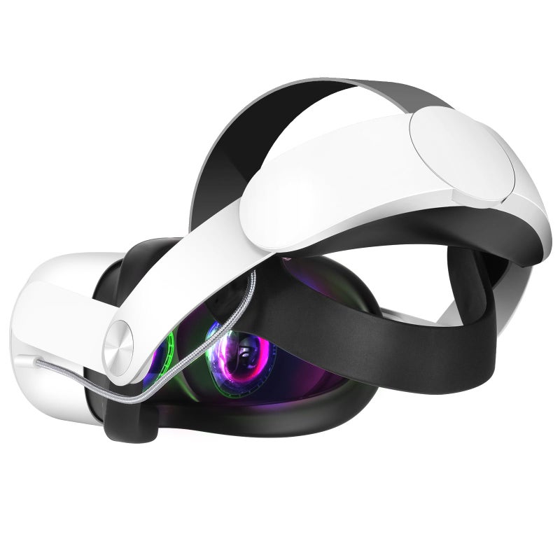Hurra Head Strap with Battery for Oculus Quest 2, 10000mAh Fast Charging Battery Pack Extend 8H Playtime, Counter Balance Adjustable Elite Strap Replacement Accessories Enhanced Comfort Support in VR - Image 1