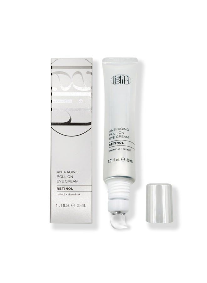 LAMELIN Eye Cream Roller, Retinol Niacinamide Vitamin A, Wrinkle & Under Eye Bag & Dark Circle Reducer, Sensitive Skin, Night Cream for Eye Puffiness and Fine Lines, Made in Korea - Image 1