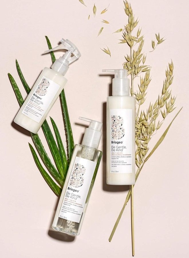 Briogeo Be Gentle Be Kind Aloe + Oat Milk Ultra Soothing Detangling Spray, Fragrance Free, Hypoallergenic and Dermatologist-Approved, Vegan, Phalate & Paraben-Free, 6 Ounces - Image 3
