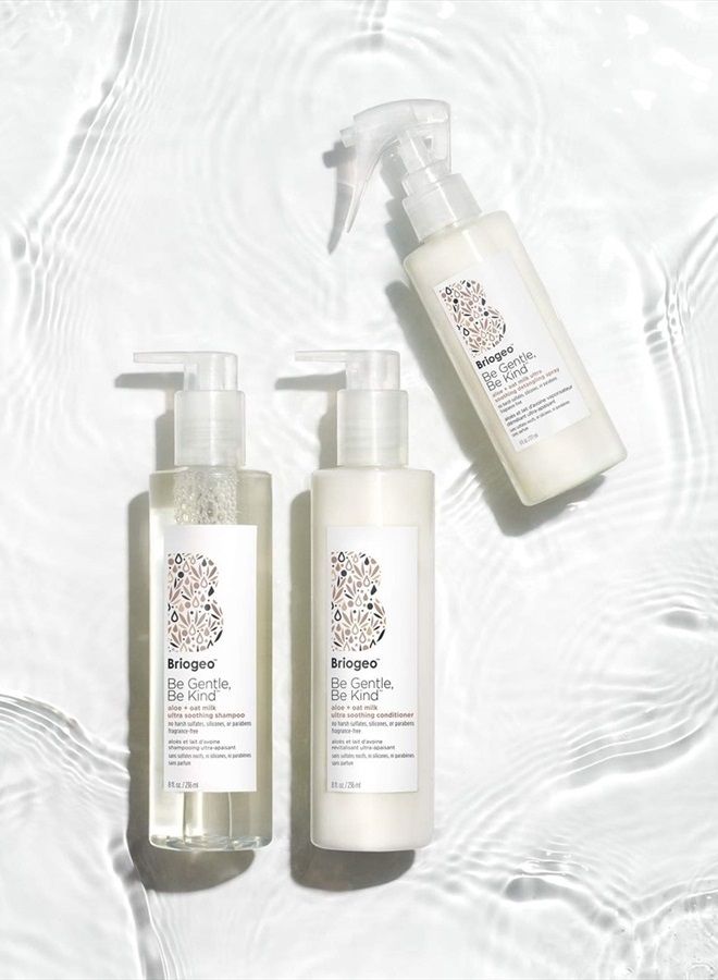 Briogeo Be Gentle Be Kind Aloe + Oat Milk Ultra Soothing Detangling Spray, Fragrance Free, Hypoallergenic and Dermatologist-Approved, Vegan, Phalate & Paraben-Free, 6 Ounces - Image 4