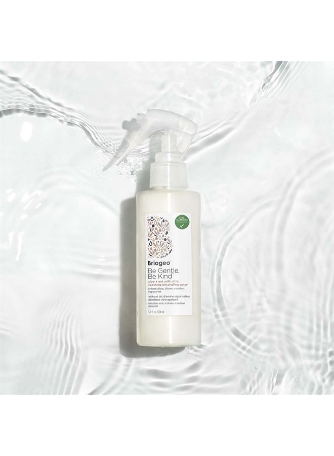 Briogeo Be Gentle Be Kind Aloe + Oat Milk Ultra Soothing Detangling Spray, Fragrance Free, Hypoallergenic and Dermatologist-Approved, Vegan, Phalate & Paraben-Free, 6 Ounces - Image 2