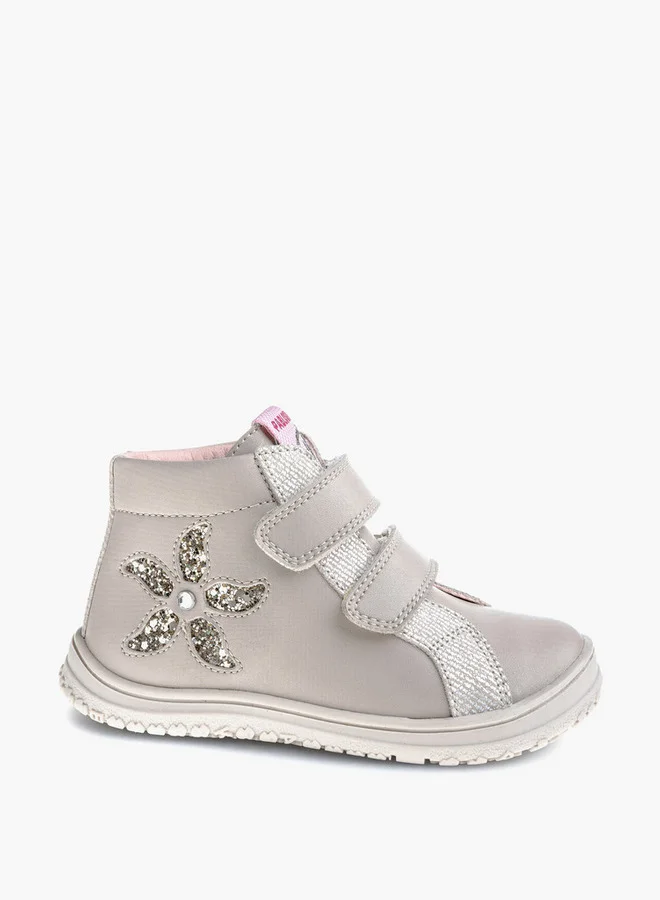 Pablosky Girls' Ankle Boots with Hook and Loop Closure - 445635