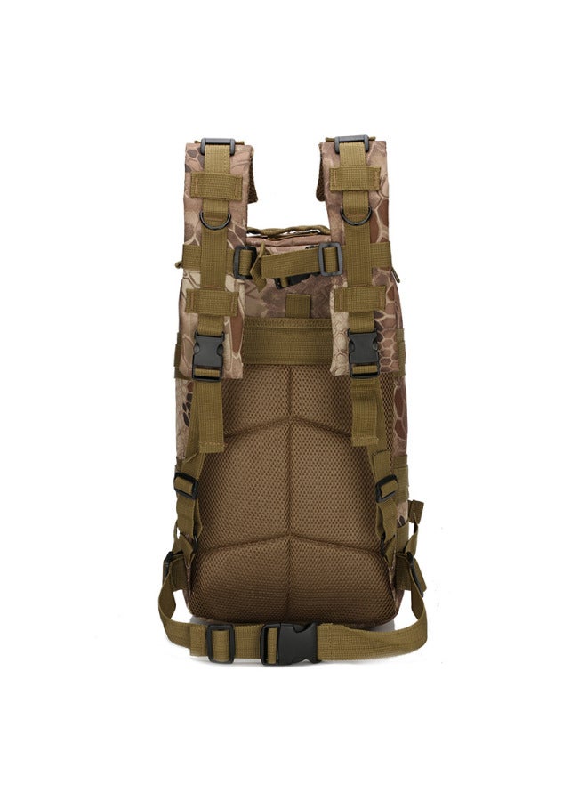 Outdoor Sports Bag Hiking Backpack 3p Tactical Rucksack Equipment For Camping Trekking Enthusiasts-Color:Army Green-Capacity:20-35L - Image 5