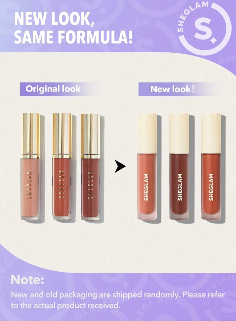 SHEGLAM Matte Allure Mini Liquid Lipstick Set Feel Real - Image 5