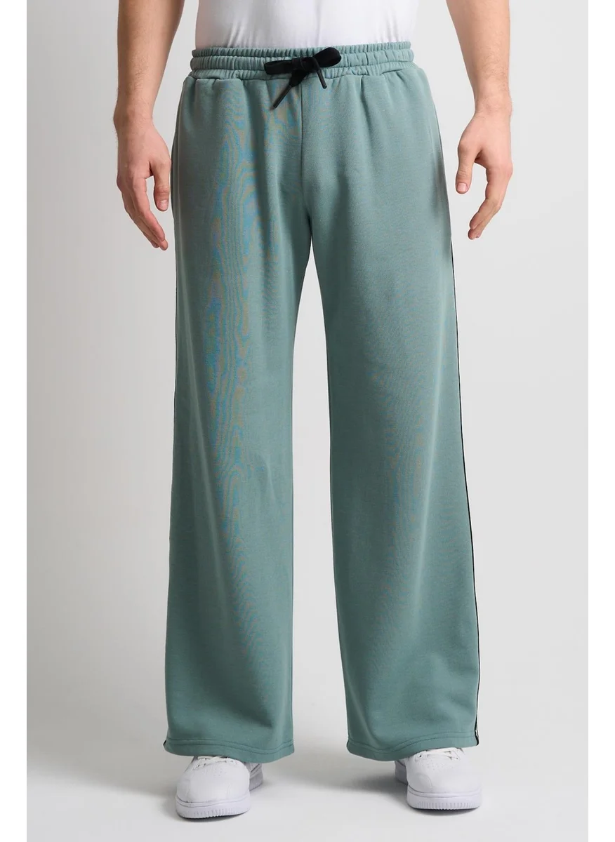 الكسندر جاردي ALEXANDERGARDI Stripe Detailed Wide Leg Pocketed Sweatpants