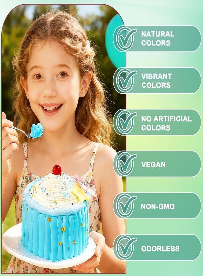 ERCorArt Natural Food Coloring Gel - 16 Colors Plant Based Dye Free Food Coloring, Liquid Natural Food Dye for Baking, Cookies, Easter Egg, Icing, Dessert Decorating, Fondant, Slime-0.25fl oz - Image 3