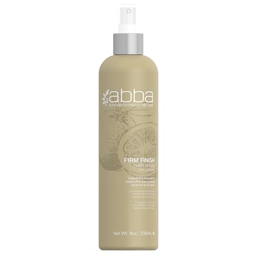 ABBA - Pure Style Firm Finish Hair Spray (Non Aerosol) - for Flexible Durable Hold, Frizz Control - 8 fl oz - Image 1
