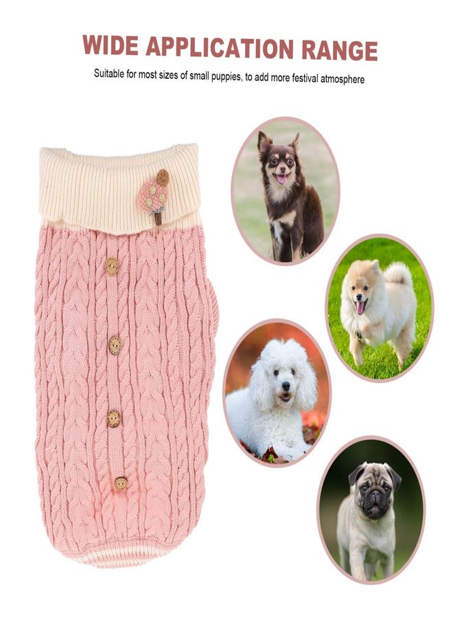 كنزة فيكاسكي للكلاب الأليفة بياقة عالية، ملابس دافئة لفصلي الخريف والشتاء للكلاب الصغيرة، قابلة للتمدد، تسمح بمرور الهواء، ناعمة ومريحة. - Image 4
