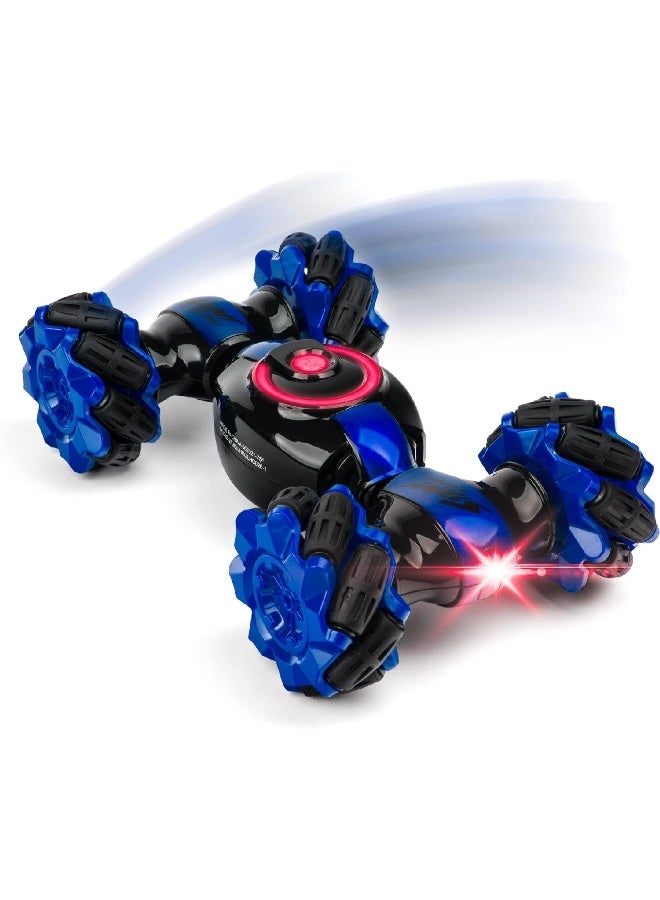 اتش اس تي سيارة بهلوانية قادرة على التشقلب المزدوج والانزلاق الفائق بجهاز تحكم عن بعد للأطفال أزرق 29.5 × 11 × 58 سم LH-C026-B - Image 2