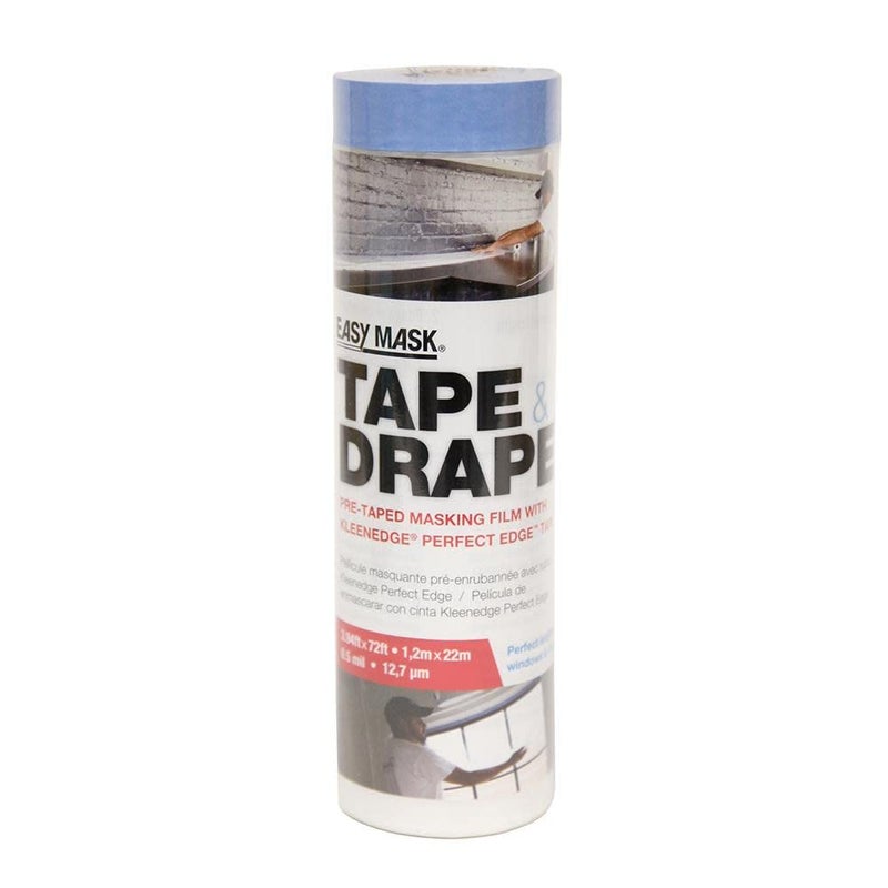 Trimaco 1Roll of 39 x 75 Trimaco 949560 Tape  Drape PreTaped Masking Film with PerfectEdge Tape  - Image 5