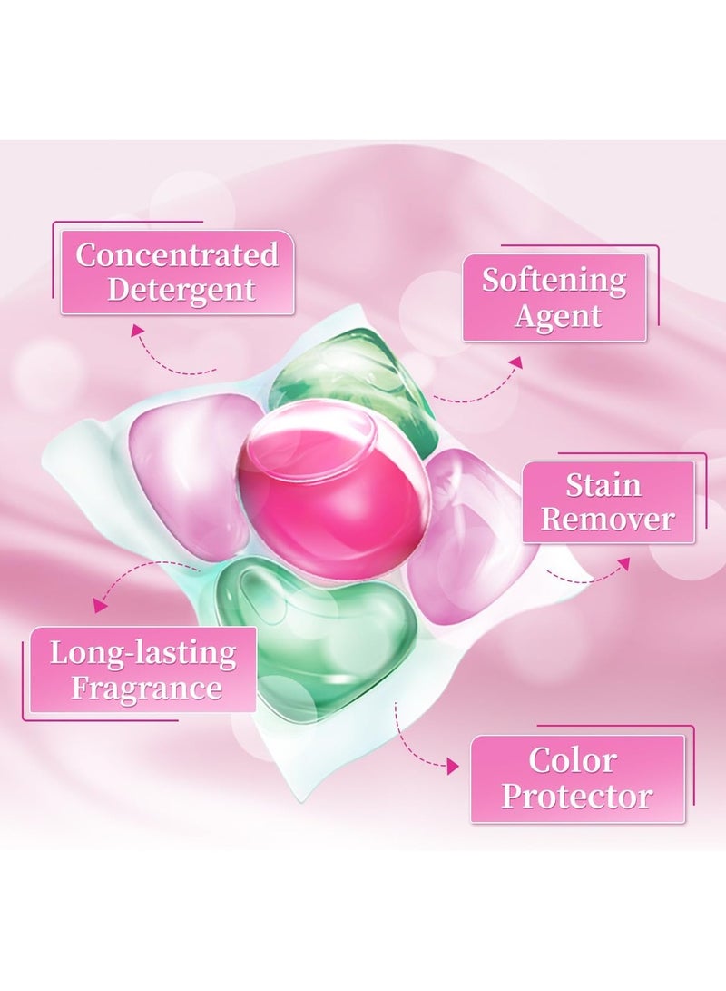 ايه أر فوم كبسولات منظف الغسيل 5 في 1 مع معزز للرائحة، مركز منظف، منعم، حماية للألوان، مزيل قوي للبقع في كبسولة واحدة، عطر يدوم 16 أسبوعًا، 42 كبسولة، أموري - Image 3