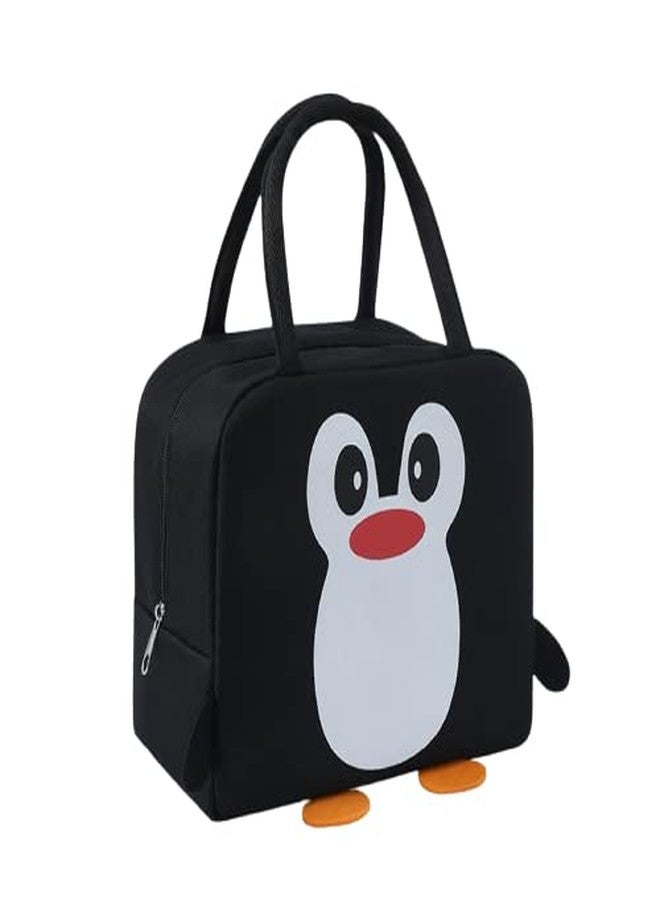 Flywind Insulated Lunch Bag || Men Women and Kids || Canvas Tiffin || Bags for School, Picnic, Work, Carry Bag for Lunch Box || Easy Carry Lunch Bag (Pack of 1) (Black) - Image 1