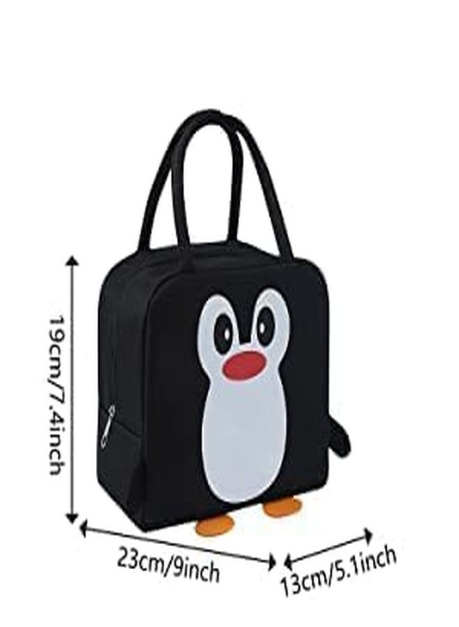 Flywind Insulated Lunch Bag || Men Women and Kids || Canvas Tiffin || Bags for School, Picnic, Work, Carry Bag for Lunch Box || Easy Carry Lunch Bag (Pack of 1) (Black) - Image 2