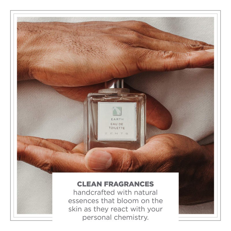 Zents Eau de Parfum (Earth) for Women & Men | Long-Lasting Clean Fragrance with Sandalwood, Fir & Bergamot | Woody & Fresh Scent | 1.69 oz - Image 3