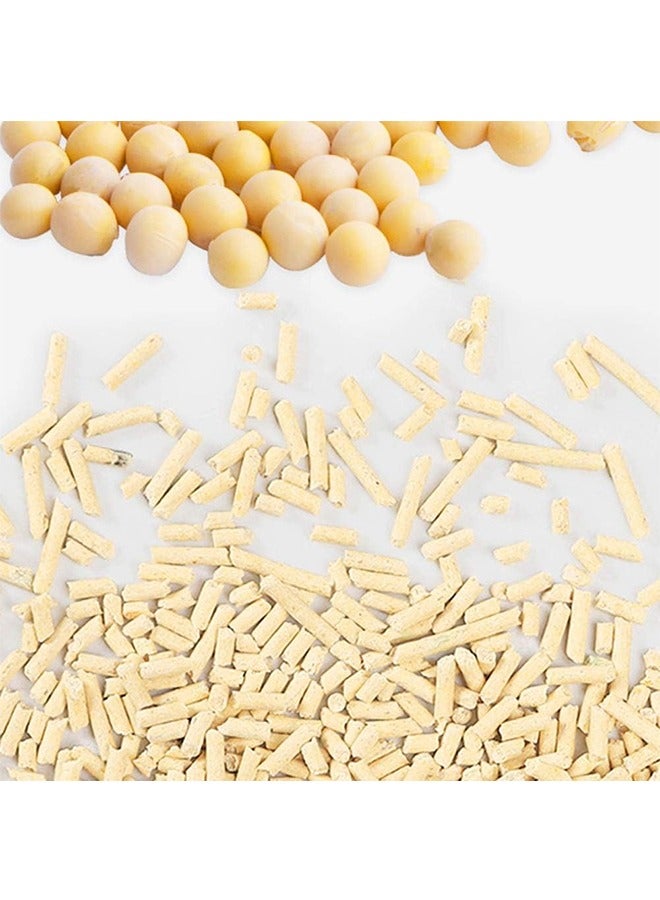 JCB CHIC Tofu Cat Litter Clumping Ultra Absorbent and Fast Drying, 100% Natural Ingredients Litter,Really Dust-Free,Less Scattering (6L×2bag Original) - Image 3