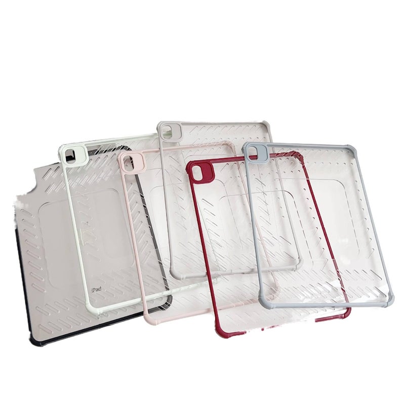 DGG Pink Transparent Clear Back iPad Case for iPad Pro 11 / iPad Mini - Image 5
