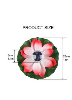 SYOSI Solar Outdoor Lights, Solar Lotus Flowers Lights, 1 Pcs LED Garden Lights, Floating Pool Lights, Lotus Flower Decoration, Floating Pond Decor, for Pool Garden Fish Tank Wedding Or Party Decoration  - Image 5