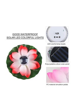 SYOSI Solar Outdoor Lights, Solar Lotus Flowers Lights, 1 Pcs LED Garden Lights, Floating Pool Lights, Lotus Flower Decoration, Floating Pond Decor, for Pool Garden Fish Tank Wedding Or Party Decoration  - Image 4