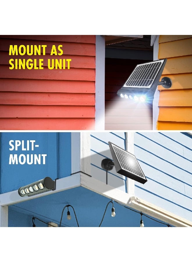 WAGAN 1000 Lumens In and Out Detachable Solar Wall Light Black and White 3 x 8.4 x 10.6 Inch 8567 - Image 5