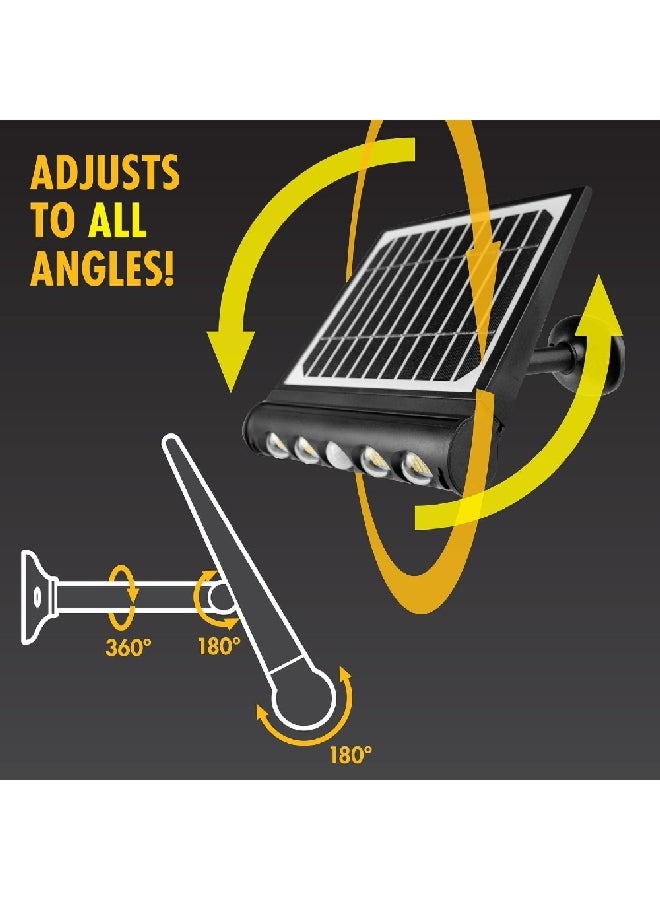 WAGAN 1000 Lumens In and Out Detachable Solar Wall Light Black and White 3 x 8.4 x 10.6 Inch 8567 - Image 3