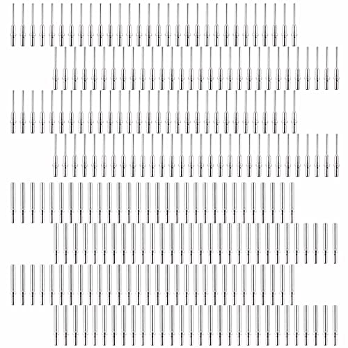 JRready 120 Pairs Deutsch Connector Pins and Sockets Solid Contacts Size 20 - ST6282 Male Pins 0460-202-20141/ Female Pins 0462-201-20141, DTM Connector Terminals Wire Size 20-22AWG - Image 1
