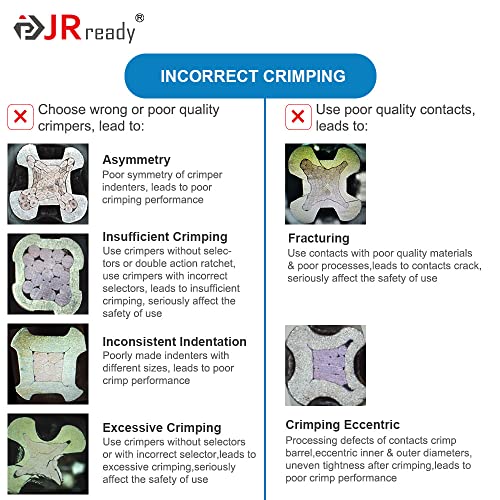 JRready 120 Pairs Deutsch Connector Pins and Sockets Solid Contacts Size 20 - ST6282 Male Pins 0460-202-20141/ Female Pins 0462-201-20141, DTM Connector Terminals Wire Size 20-22AWG - Image 5
