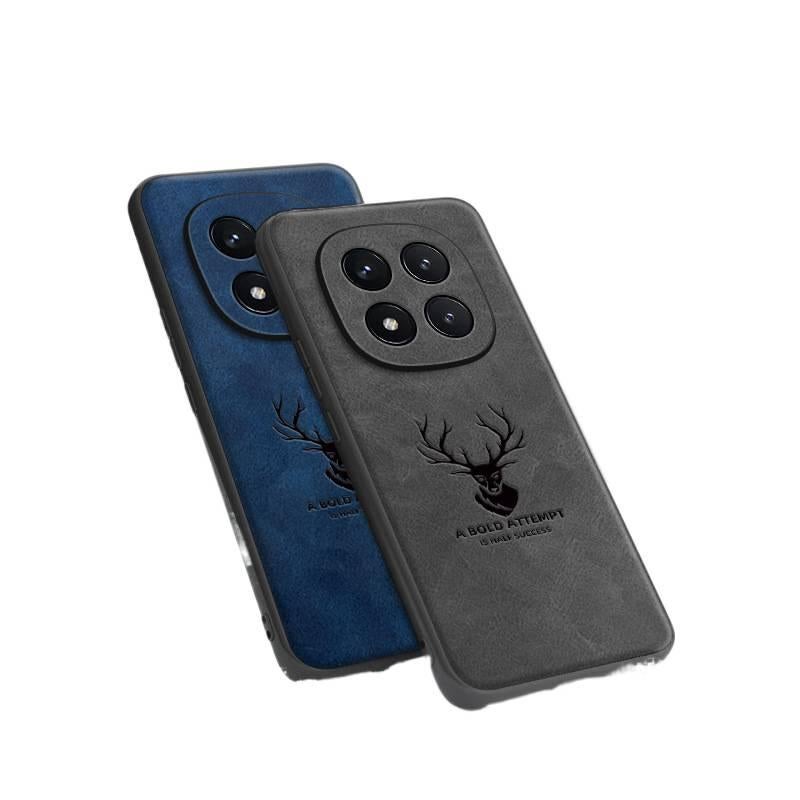 غطاء واقي بملمس جلد لـ Redmi Note 14 Pro مع حماية من السقوط ومقاومة بصمات الأصابع مع مقاوم للصدمات مع تغطية كاملة مع حافة ناعمة باللون رمادي باللون الأحمر باللون الرمادي - Image 2