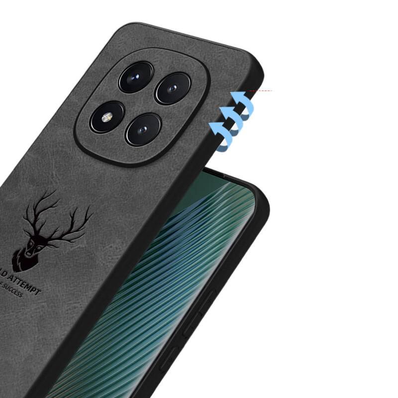 غطاء واقي بملمس جلد لـ Redmi Note 14 Pro مع حماية من السقوط ومقاومة بصمات الأصابع مع مقاوم للصدمات مع تغطية كاملة مع حافة ناعمة باللون رمادي باللون الأحمر باللون الرمادي - Image 5