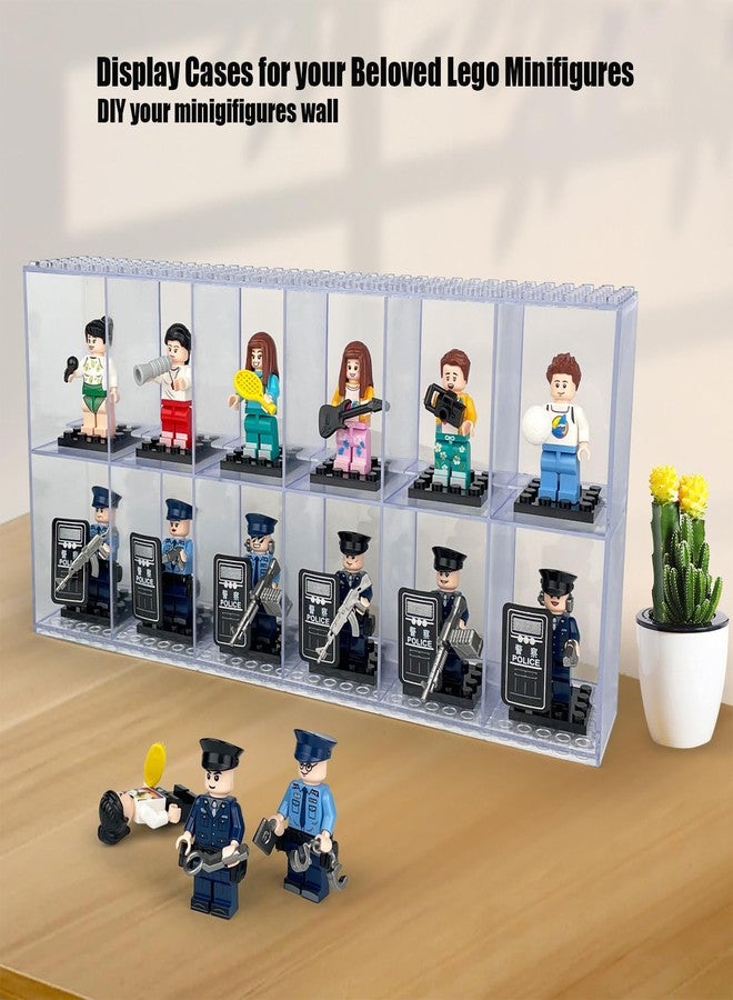 WMM Minifigures Display Case Acrylic Building Block Display Box, Stackable Storage Container for Lego Minifigure Mini-Figures Storage Case for Lego Lovers - Image 2