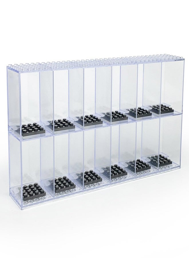 WMM Minifigures Display Case Acrylic Building Block Display Box, Stackable Storage Container for Lego Minifigure Mini-Figures Storage Case for Lego Lovers - Image 1