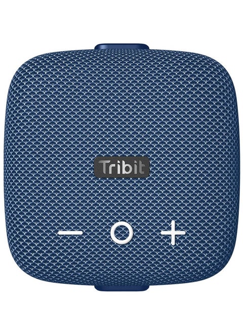 Tribit StormBox Micro 2 Portable Bluetooth Speaker: 90dB Loud Sound Deep Bass IP67 Waterproof Built-in Strap BT 5.3 Small Speaker, 12H Playtime for Outdoor/Camping/Biking, 120ft Bluetooth Range(Blue)