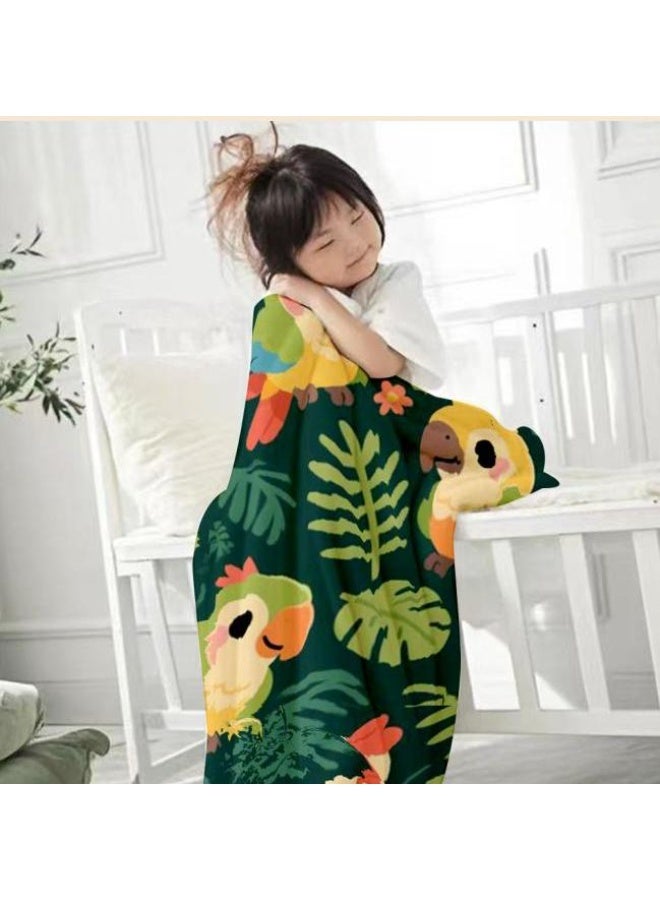 عام بطانية رقيقة من الفانيلا الكرتونية للأطفال والرضع (دافئة ومريحة، ومناسبة للنوم والألعاب) 70 سم * 100 سم - Image 1