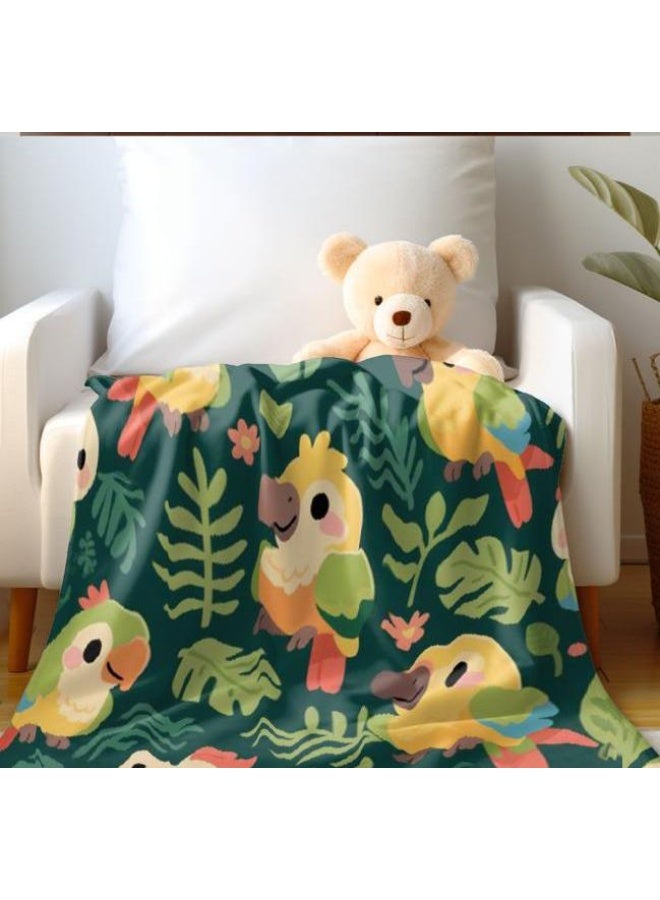 عام بطانية رقيقة من الفانيلا الكرتونية للأطفال والرضع (دافئة ومريحة، ومناسبة للنوم والألعاب) 70 سم * 100 سم - Image 2