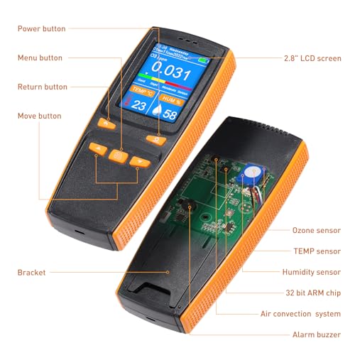 VISLONE Ozone Detector, O3 Air Quality Monitor, Gas Tester Meter Home Indoor Intelligent Sensor Pollution Monitor - Image 4